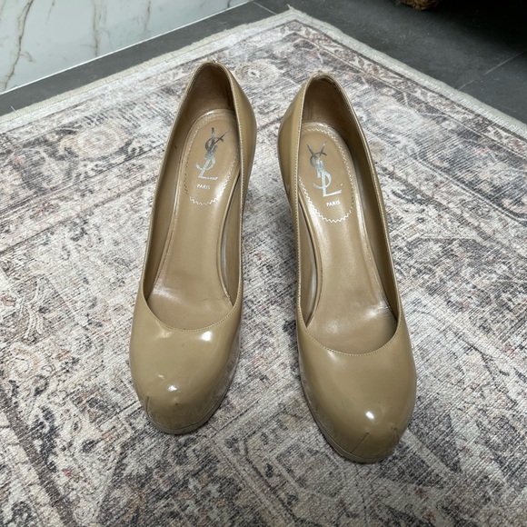 YSL YVES SAINT LAURENT Tribtoo 80 Nude Heel 38.5 - Picture 12 of 12